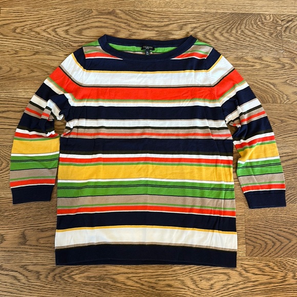 Talbots Sweaters - Talbots Striped Lightweight Sweater Size Mp
